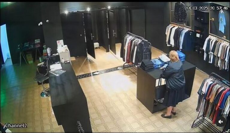 Le robaron prendas del comercio y al ver el video de seguridad se llevó una sorpresa