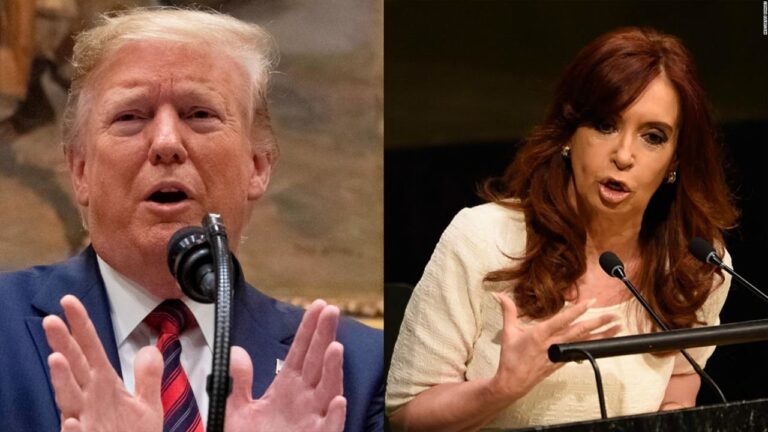 Cristina le recordó a Trump su condena penal y arremetió contra Milei: «Solito no te da la nafta»