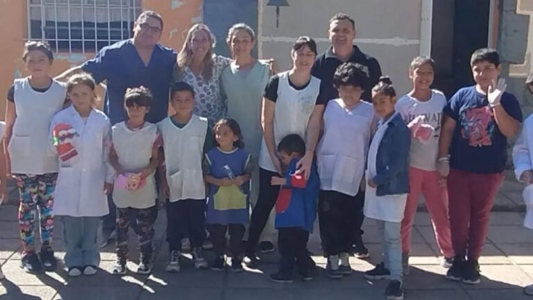 Huerta Grande: la salud municipal llegó a la escuela Alfonsina Storni