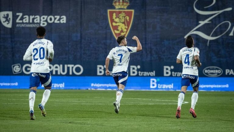 El 1-1 del Real Zaragoza en el Real Zaragoza 1-1 Córdoba de la jornada 32 de LaLiga Hypermotion