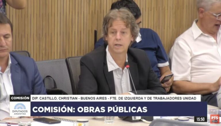 Christian Castillo sobre Vialidad: «Nuestra preocupación son los puestos de trabajo»