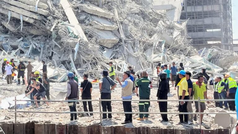Las increíbles imágenes de Myanmar y Tailandia por fuertes terremotos