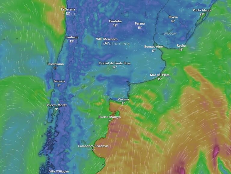 Hay alerta amarilla por vientos fuertes para este jueves 3 de abril: las provincias afectadas