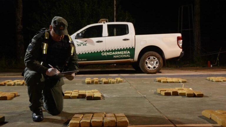 Misiones: Decomisan 510 kilos de marihuana que fueron arrojados por un grupo de personas