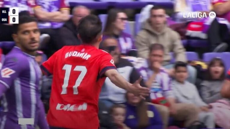 El 0-1 de Osasuna en el Valladolid 2-3 Osasuna de la jornada 32 de LaLiga EA Sports