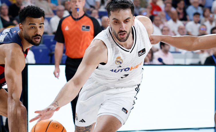Con un Campazzo cumplidor, Real Madrid abrió los playoffs en España con una ajustada victoria