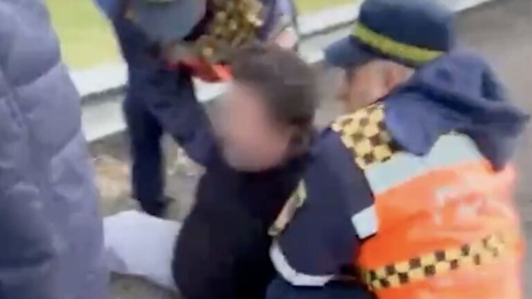 Lo detuvieron en un control y atacó a un policía a golpes de puño