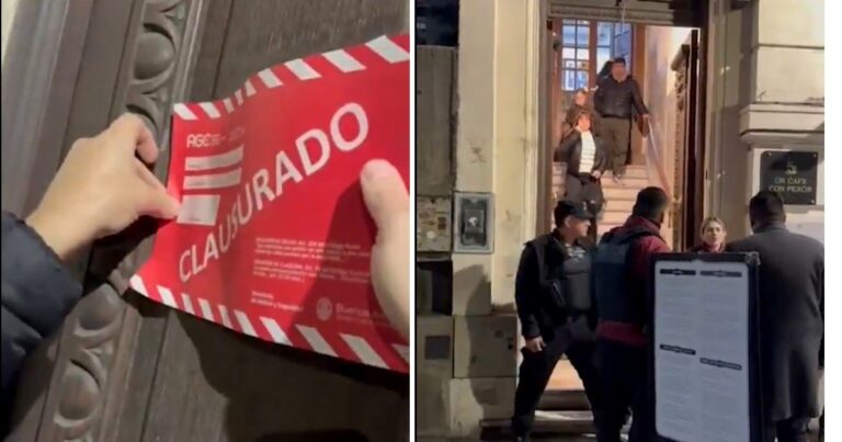 El Gobierno clausuró el bar Un café con Perón: «La Ley se cumple»