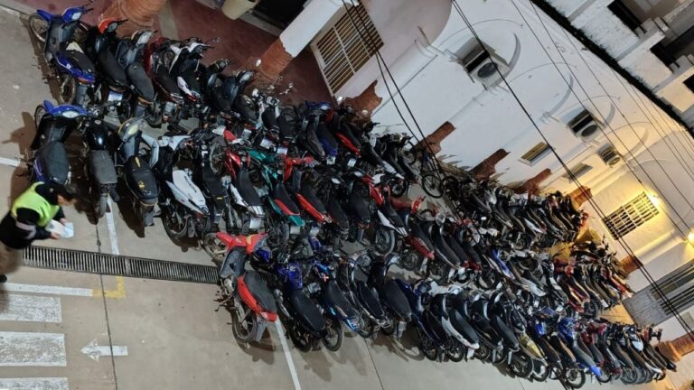Más de 100 motos secuestradas en un operativo masivo en Villa del Rosario