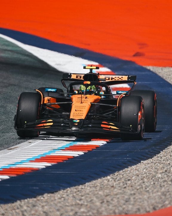 Con una vuelta perfecta, Norris se quedó con la pole en el Red Bull Ring