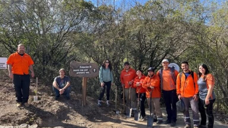 Plantaron árboles nativos en el Cerro de la Cruz por el Día de la Pachamama