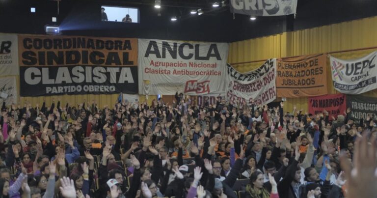 Sindical. Plenario del sindicalismo combativo, los piqueteros y jubilados