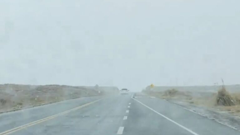 Primavera con «aguanieve»: alerta en el Camino de las Altas Cumbres