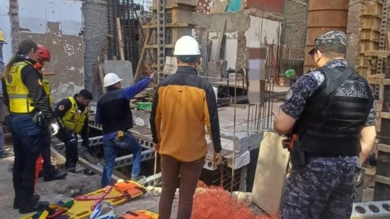 Dos obreros heridos tras un derrumbe en Nueva Córdoba