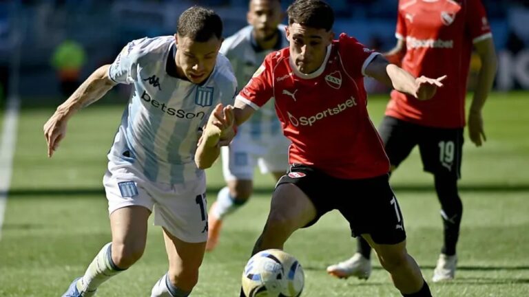 Racing e Independiente no se sacaron ventaja y empataron sin abrir el marcador