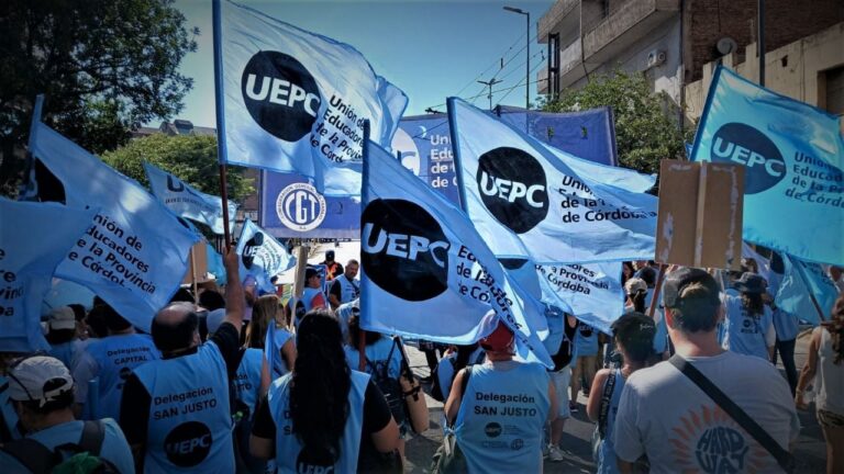 UEPC adhiere al paro docente y habrá una jornada de protesta en Córdoba