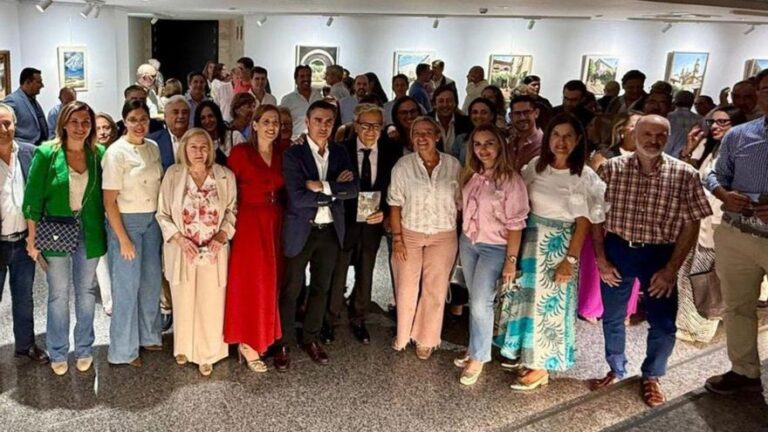 Exposición de Manuel Muñoz en la sala de exposiciones de Cajasur