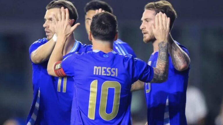 La Scaloneta goleó a Puerto Rico en Miami