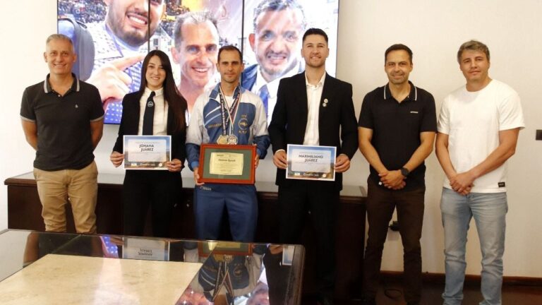 Avilés reconoció a Norberto Ruesch por el oro mundial y a deportistas locales destacados