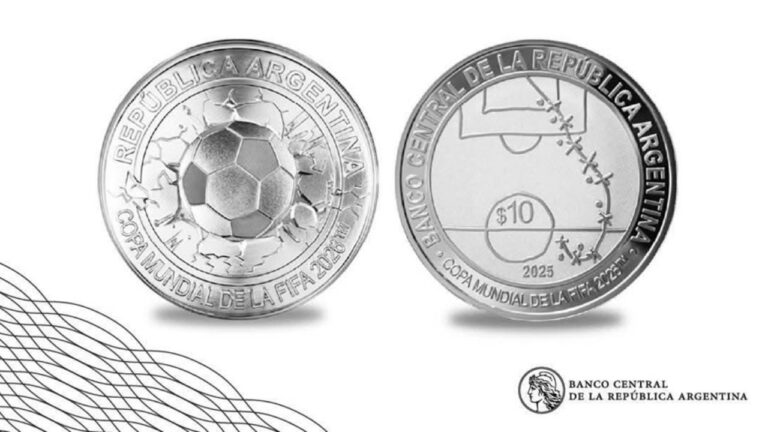 El Banco Central lanzó una moneda conmemorativa del Mundial 1986