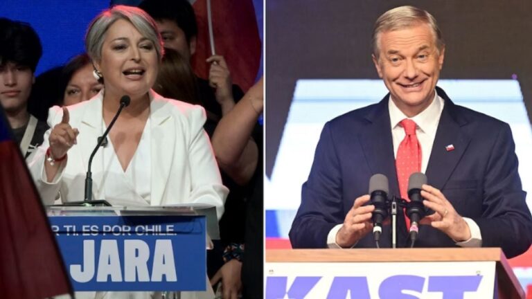 Jara y Kast irán a balotaje por la presidencia de Chile el 14 de diciembre