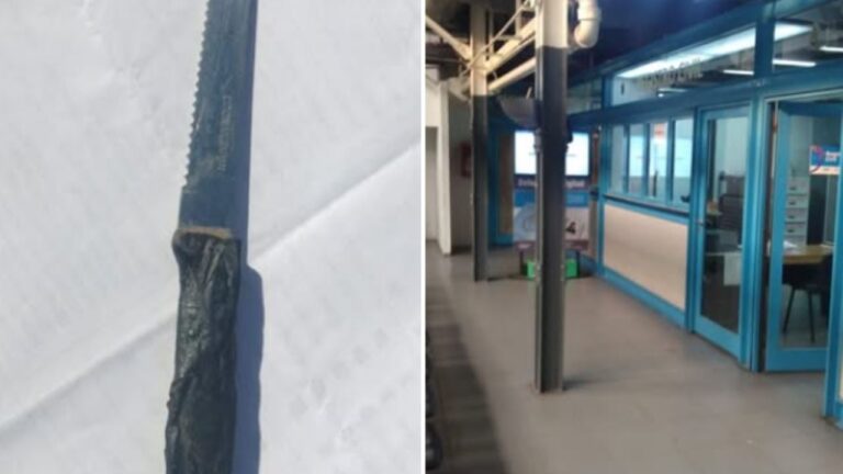 Ingresó con un cuchillo al Registro Civil y la Policía lo redujo en minutos