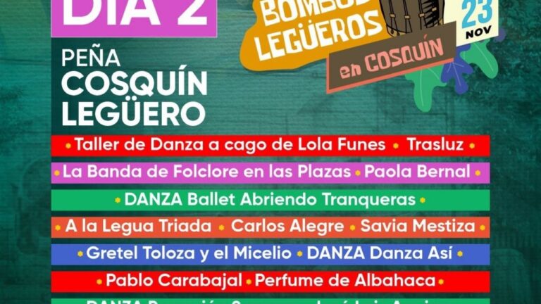 Cosquín celebra su segunda jornada del Encuentro de Bombos Legüeros