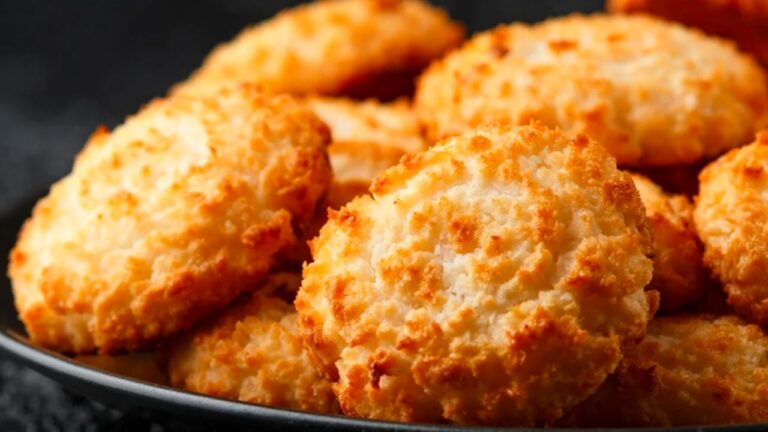 Galletitas de coco sin harina ni azúcar: rápidas, crocantes y nutritivas