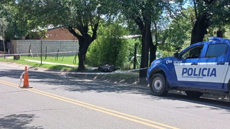 Accidente fatal en La Cumbre: perdió el control de la moto y murió